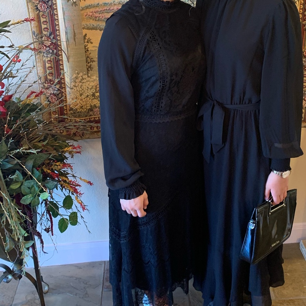 Black lace dress